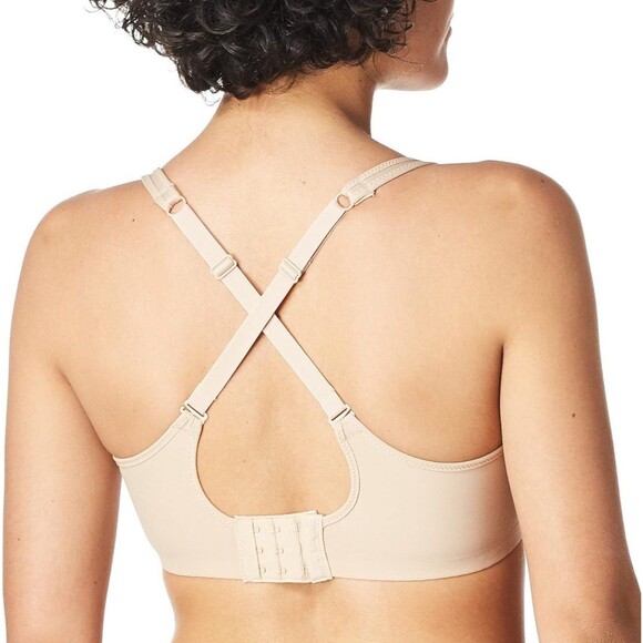 Bali Women's Smooth Light Bra, Underwire T-shirt Bra Nude (312) - Picture 3 of 5